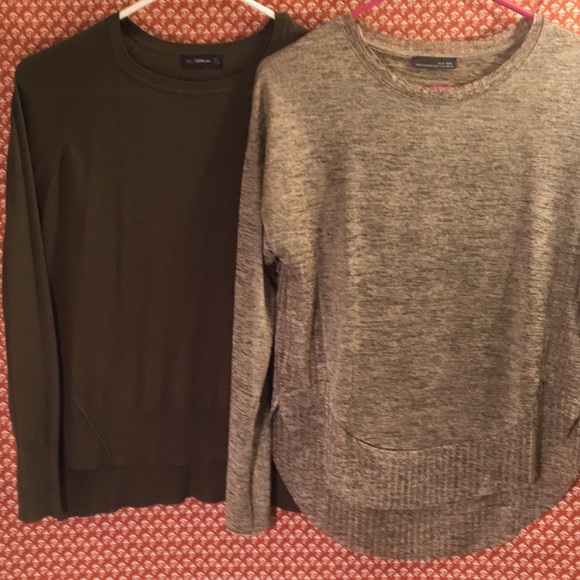 Zara Tops - 2 Zara Knit Long Sleeve Blouses, Perfect Condition Zara Tops - 2 Zara Knit Long Sleeve Blouses, Perfect Condition